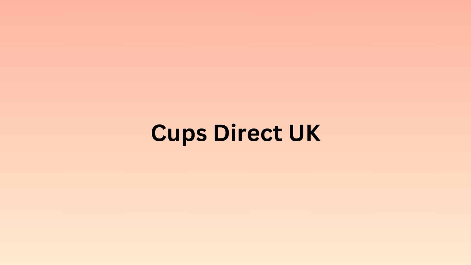The Best Cups Direct: Eco-Friendly Solutions for Your Business Needs