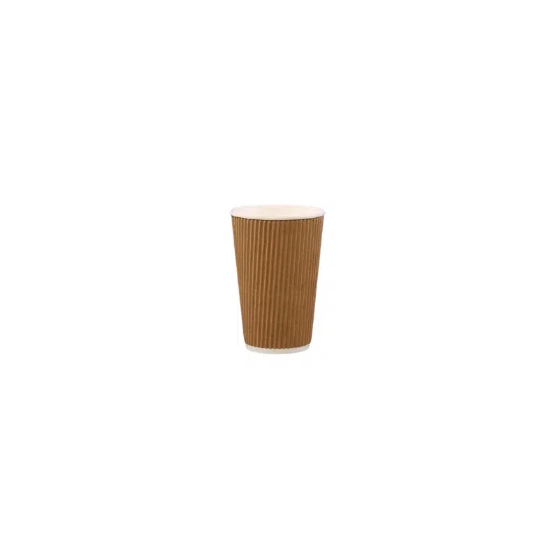 Kraft Ripple Cups – Triple-Wall Insulated Paper Espresso Cups